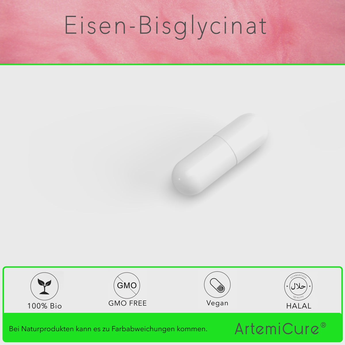 Eisen-Bisglycinat-Chelat - 120 Kapseln