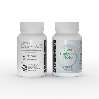 Eisen-Bisglycinat-Chelat - 120 Kapseln
