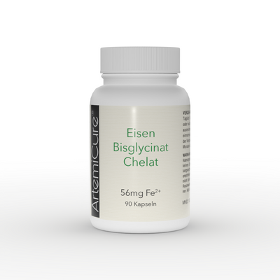 Eisen-Bisglycinat-Chelat · 56 mg Fe²⁺ · 90 Kapseln