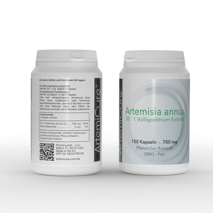 Artemisia annua - 30:1 Vollspektrumextrakt - 150 Kapseln