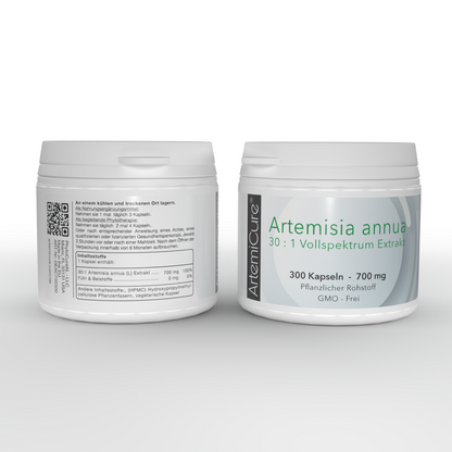 Artemisia annua - 30:1 Vollspektrumextrakt - 300 Kapseln